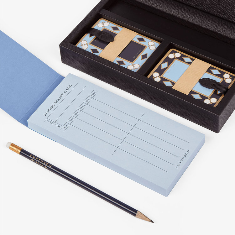 Smythson Bridge Set in Panama BLACK