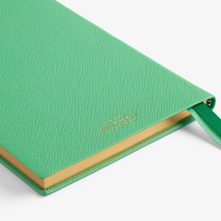 Smythson 2027 Soho Vertical Weekly Diary in Pastegrain SHAMROCK