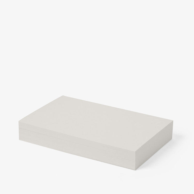 Smythson Plain Kings Cards X50 WHITE WOVE