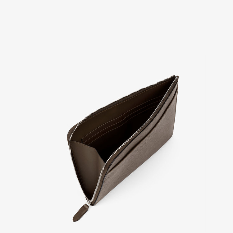 Smythson Ludlow Flat Organiser Pouch DARK OLIVE