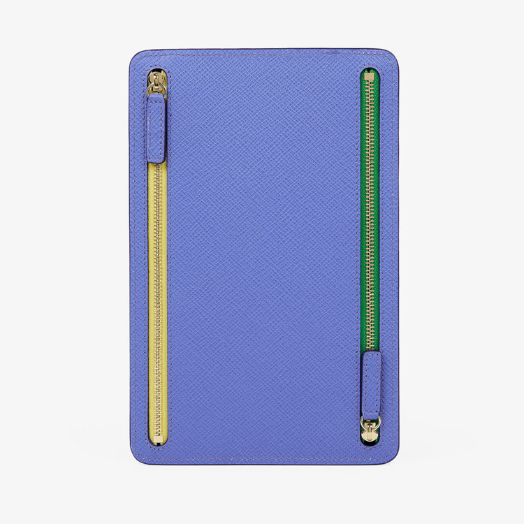 Smythson Panama Multi-Zip Case ULTRA VIOLET