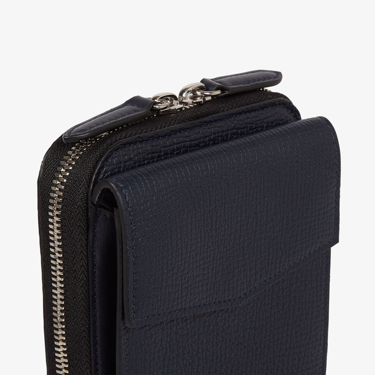 Smythson Ludlow Crossbody Pouch NAVY