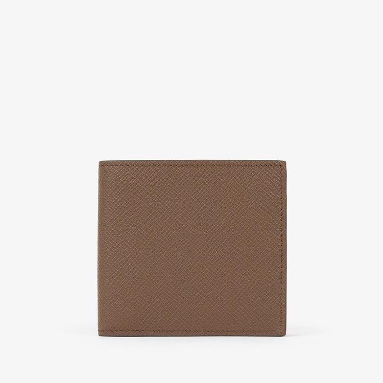 Smythson 6 Card Slot Wallet in Panama FAWN