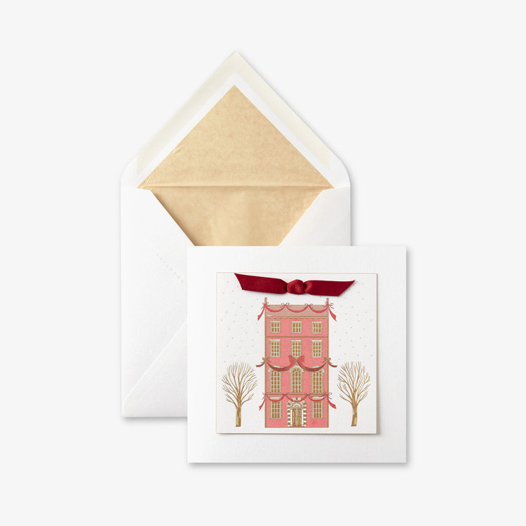 Smythson Christmas House 1CE WHITE WOVE