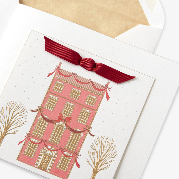 Smythson Christmas House 1CE WHITE WOVE