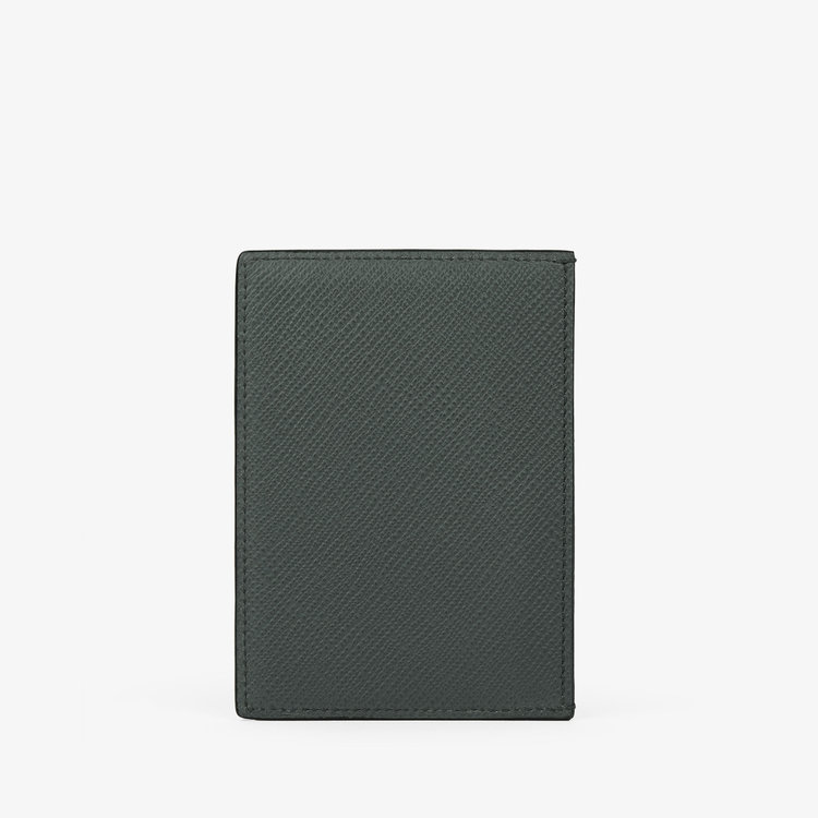 Smythson Panama 773 Card Holder S GREEN