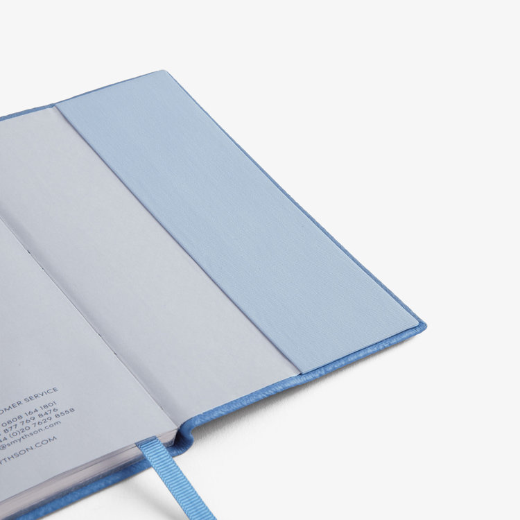 Smythson 【予約】2027 Panama Weekly Diary in Pastegrain NILE BLUE