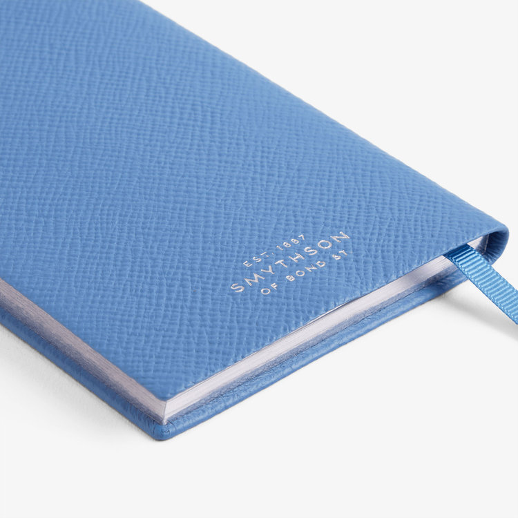 Smythson 【予約】2027 Panama Weekly Diary in Pastegrain NILE BLUE