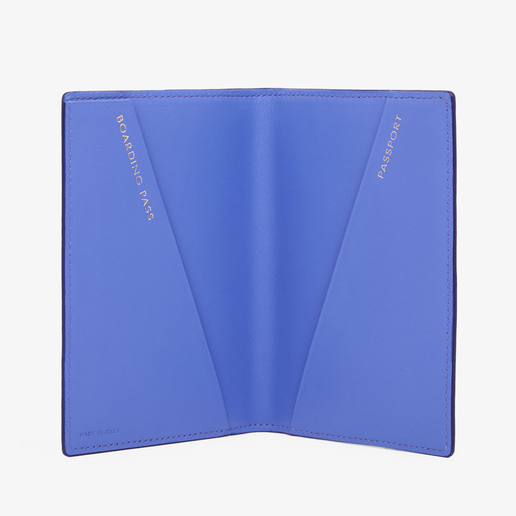 Smythson Panama Passport Cover ULTRA VIOLET