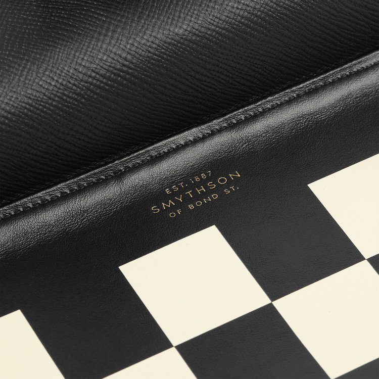 Smythson Burberry x Smythson Chess Roll in Panama BLACK