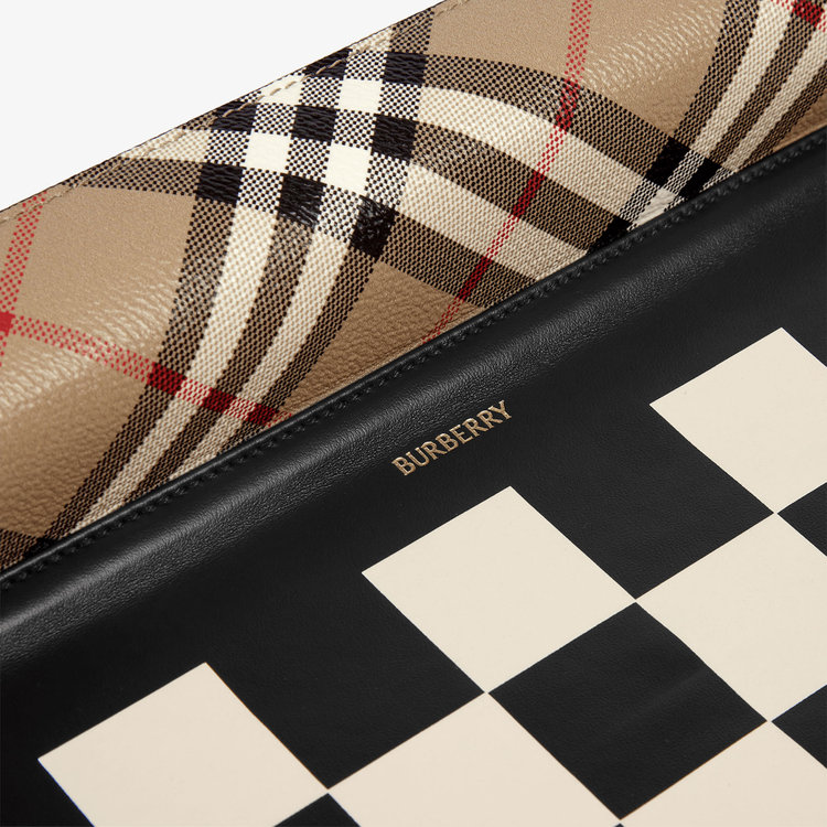 Smythson Burberry x Smythson Chess Roll in Panama BLACK