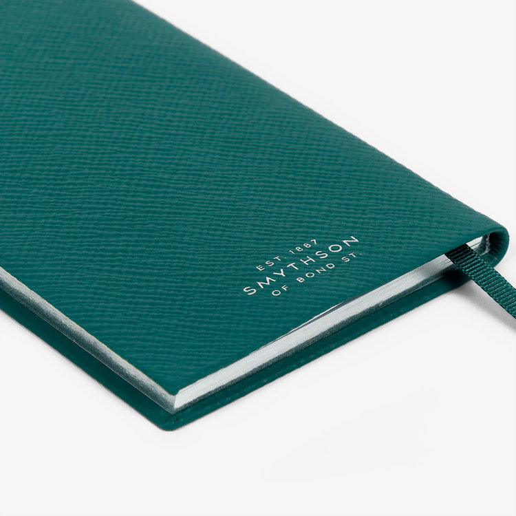 Smythson Pastegrain 2026 Panama Weekly Diary PETROL