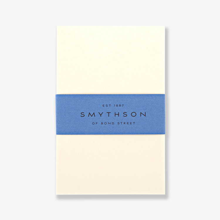 Smythson Plain Kings Cards X50 CREAM WOVE