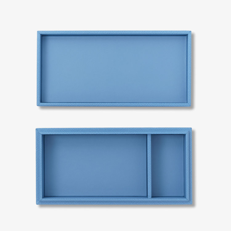 Smythson Panama Small Box NILE BLUE