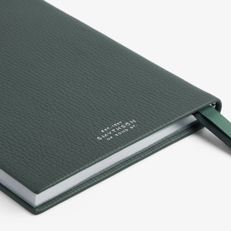 Smythson 【予約】2027 Soho Weekly Diary in Ludlow SLATE GREEN