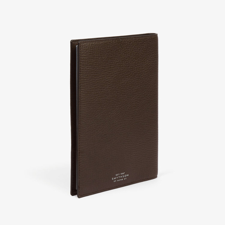 Smythson Evergreen Refillable Diary in Ludlow DARK BROWN