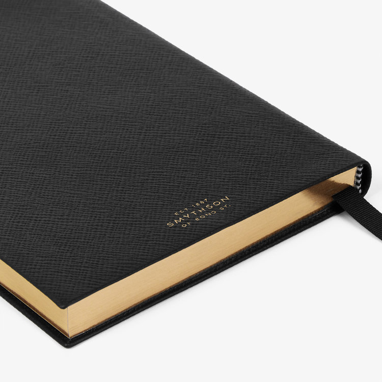 Smythson Pastegrain 2026 Soho Daily Diary BLACK