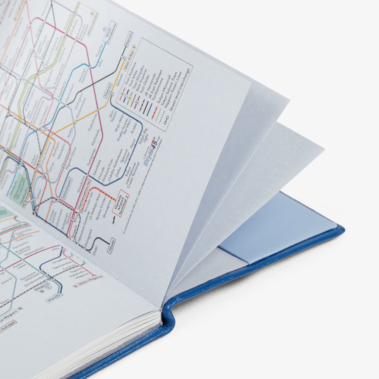 Smythson 【予約】2027 Memoranda Weekly Diary in Pastegrain CERULEAN
