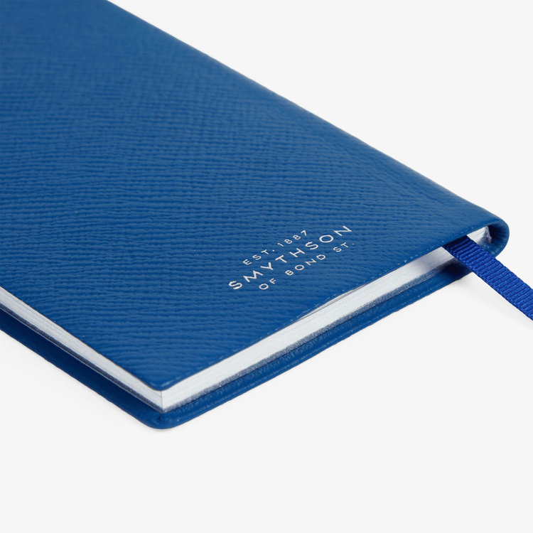 Smythson 【予約】2027 Memoranda Weekly Diary in Pastegrain CERULEAN