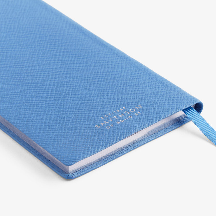 Smythson 2027 Memoranda Weekly Diary in Pastegrain NILE BLUE