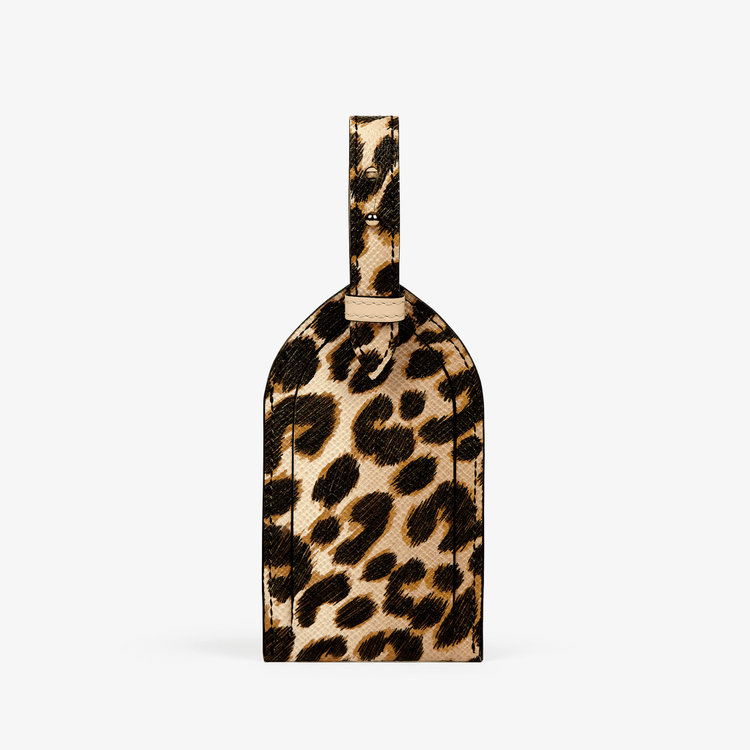 Panama Leopard Luggage Tag