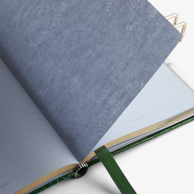 Smythson Mara Soho Notebook With Slide CLOVER