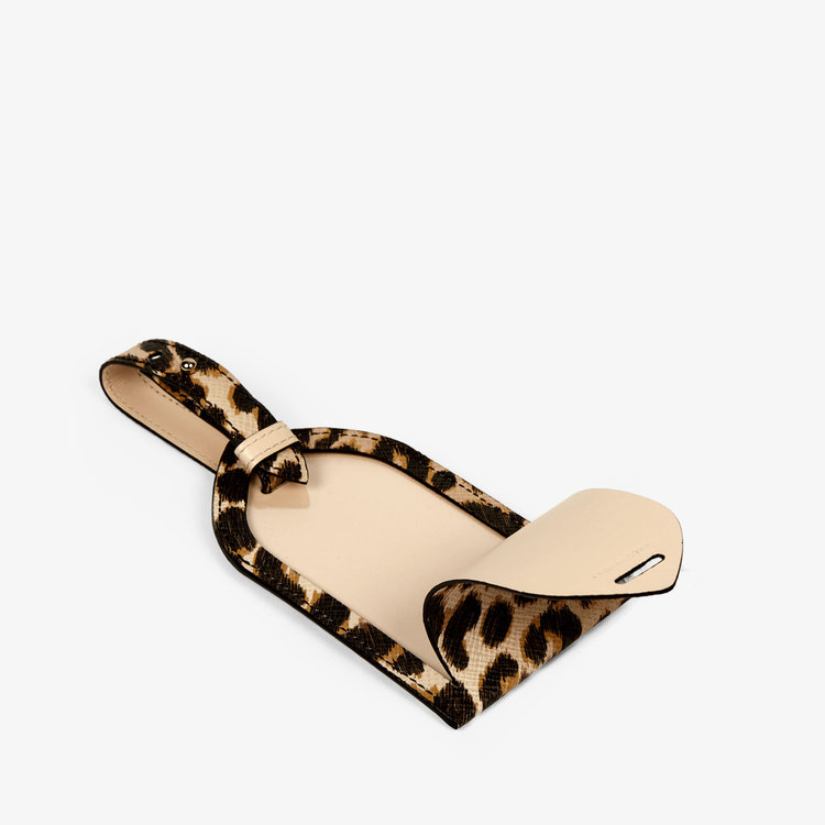 Panama Leopard Luggage Tag