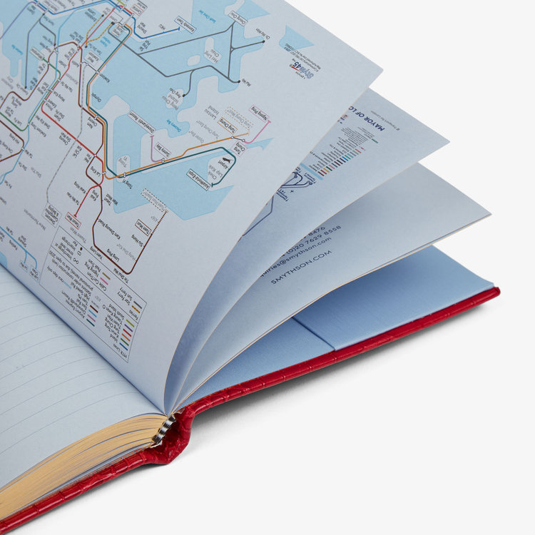 Smythson 【予約】2027 Soho Weekly Diary with Slide in Mara RED