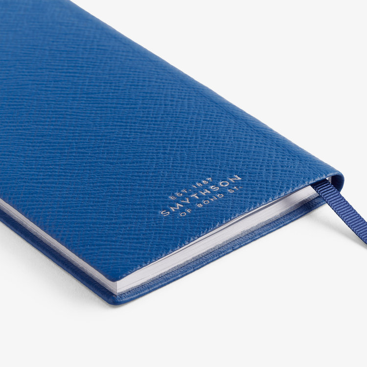 Smythson 2027 Memoranda Weekly Diary in Pastegrain CERULEAN