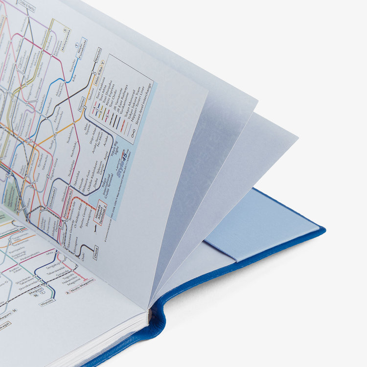 Smythson 2027 Memoranda Weekly Diary in Pastegrain CERULEAN