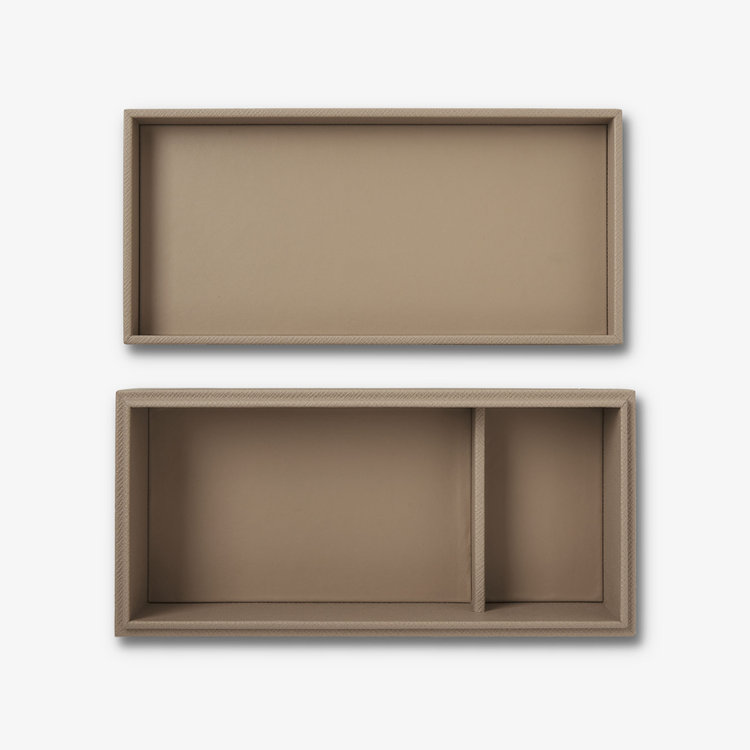 Smythson Panama Large Box SANDSTONE