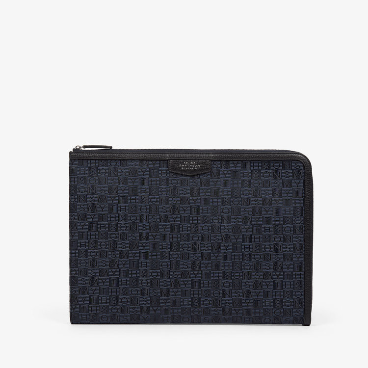 Small Laptop Case in Stamp Canvas
