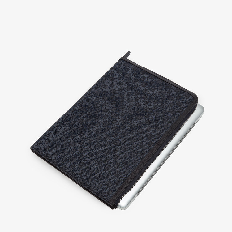 Small Laptop Case in Stamp Canvas