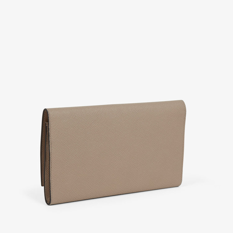 Smythson Panama Marshall Travel Wallet SANDSTONE