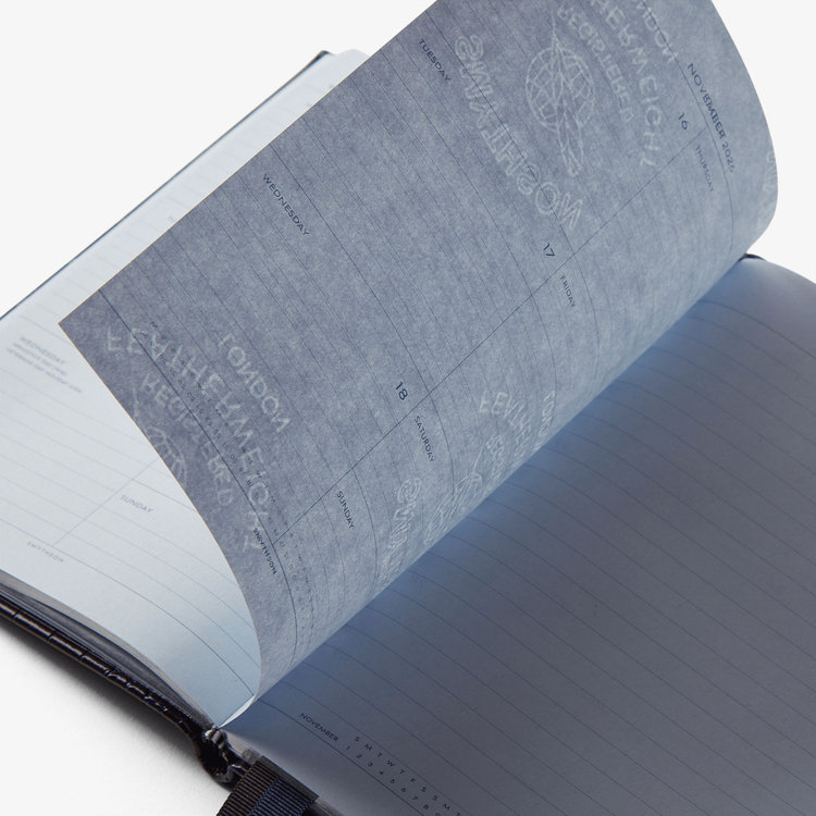 Smythson Mara 2026 Soho Weekly Diary NAVY