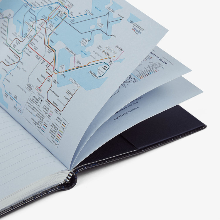 Smythson Mara 2026 Soho Weekly Diary NAVY