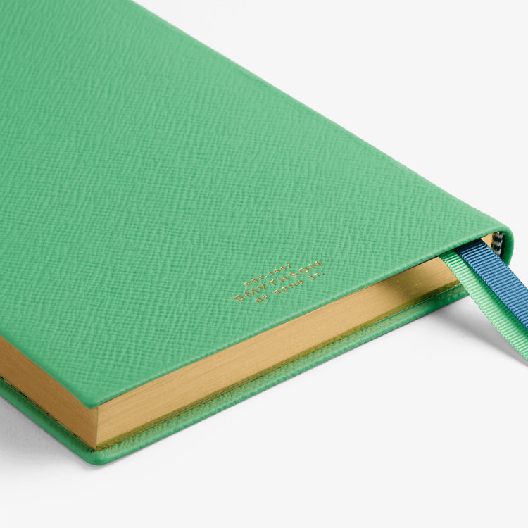 Smythson Pastegrain Soho Notebook SHAMROCK