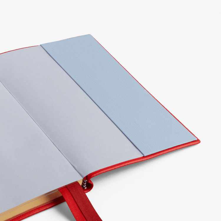 Smythson 2027 Chelsea Weekly Diary in Pastegrain SCARLET RED