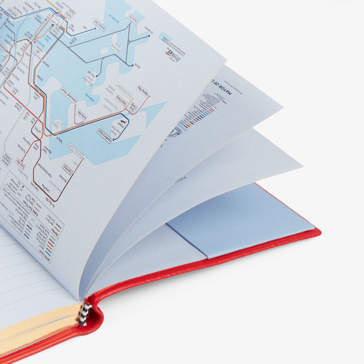 Smythson 2027 Chelsea Weekly Diary in Pastegrain SCARLET RED
