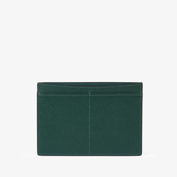 Smythson Panama Passport Sleeve FOREST GREEN