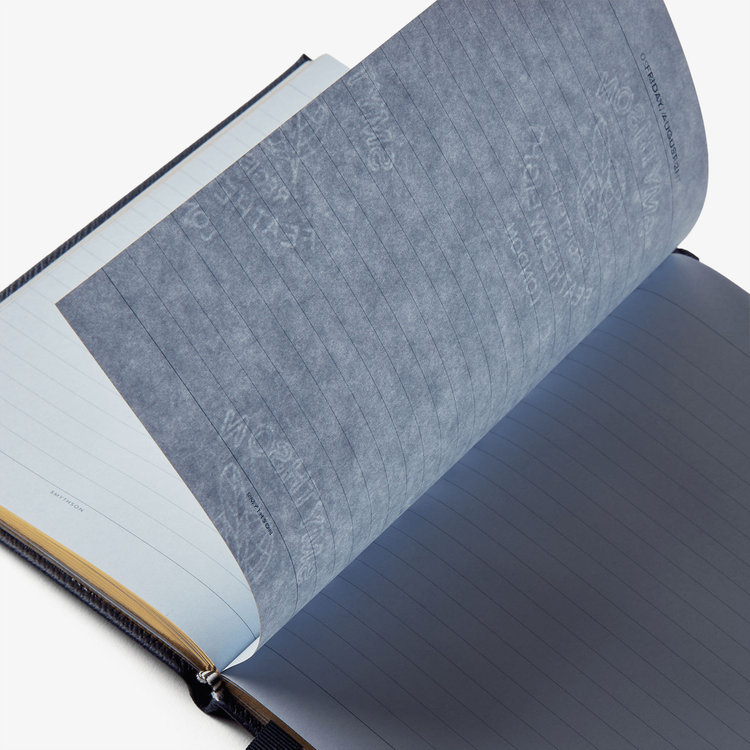 Smythson 【予約】2027 Soho Daily Diary in Pastegrain NAVY