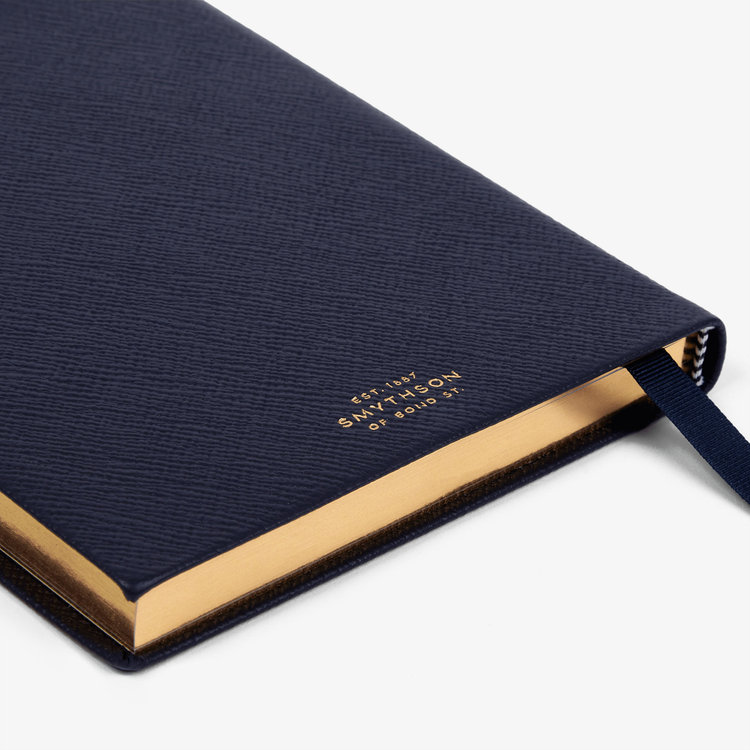 Smythson 【予約】2027 Soho Daily Diary in Pastegrain NAVY