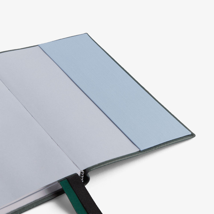 Smythson 2027 Chelsea Weekly Diary in Pastegrain SLATE GREEN