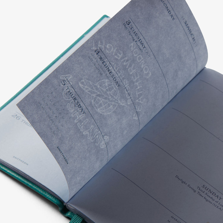 Smythson Pastegrain 2026 Panama Weekly Diary PETROL