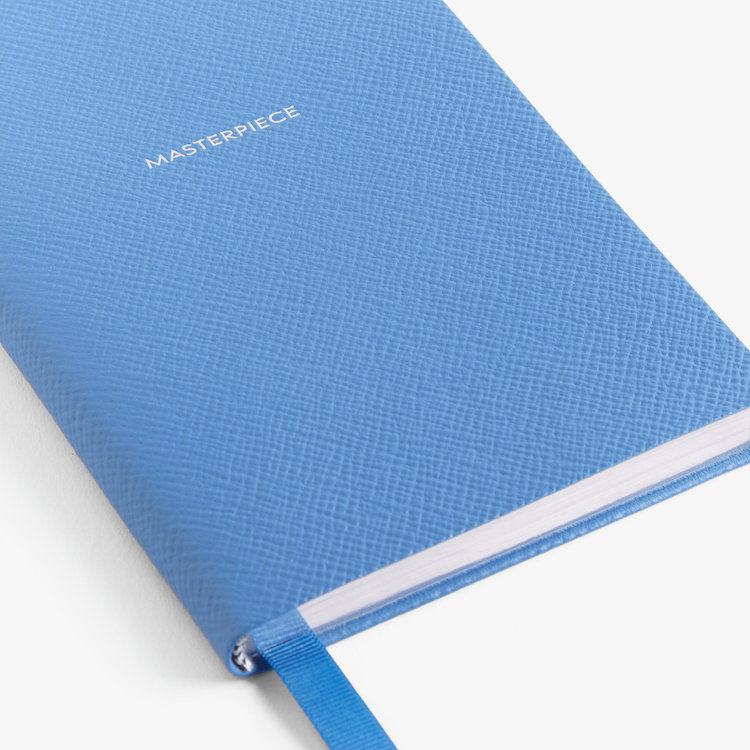 Smythson Pastegrain Chelsea Notebook Masterpiece NILE BLUE
