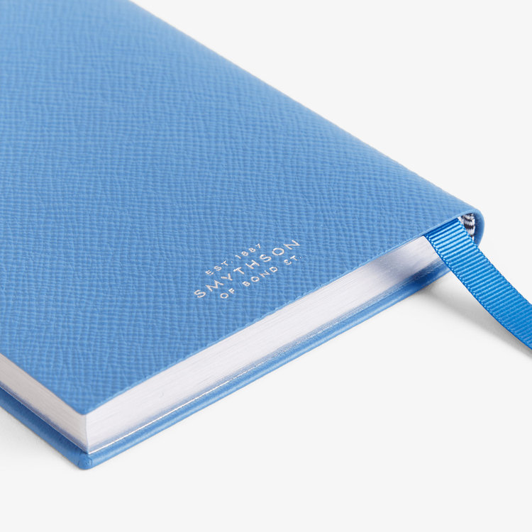Smythson Pastegrain Chelsea Notebook Masterpiece NILE BLUE