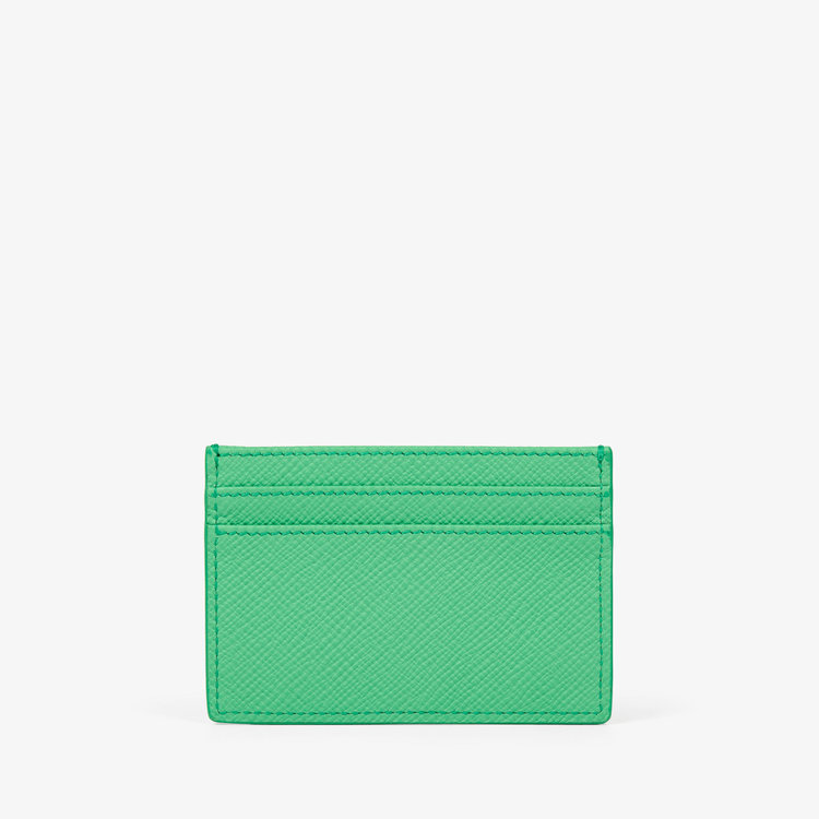 Smythson Panama Flat Card Holder SHAMROCK