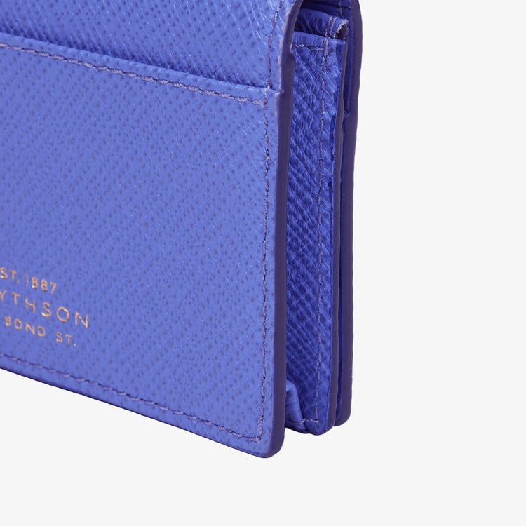 Smythson Panama Folded Card Case with Snap Closure ULTRA VIOLET