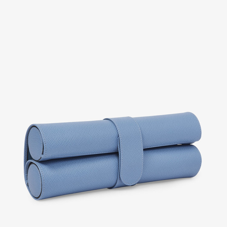 Smythson Panama Chess Roll NILE BLUE