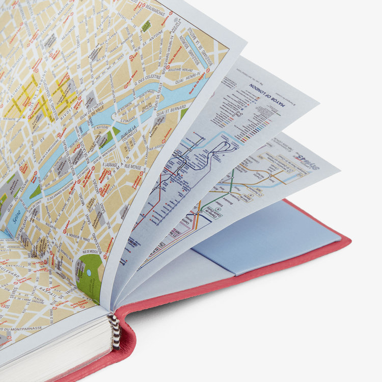 Smythson Pastegrain 2026 Premier Daily Fashion Diary RASPBERRY